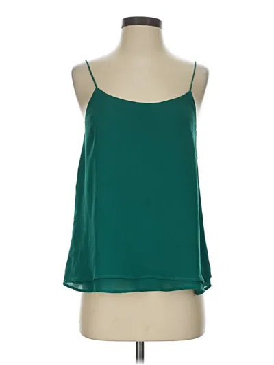 Pre-owned Mango Sleeveless Blouse In Teal