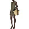 Mango Sleeveless Button-up Dress In Khaki Green