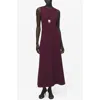 Mango Sleeveless Flared Dress In Brown