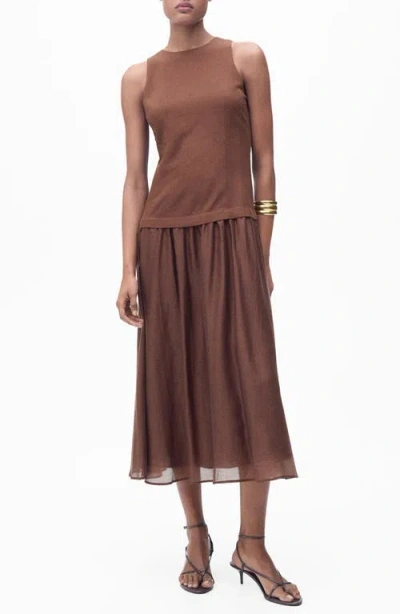 Mango Sleeveless Midi Dress