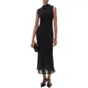 Mango Sleeveless Midi Dress In Black