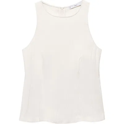 Mango Sleeveless Peplum Top