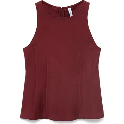 Mango Sleeveless Peplum Top