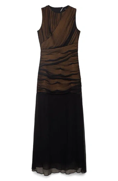 Mango Sleeveless Ruched A-line Dress