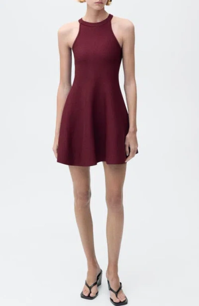 Mango Sleeveless Skater Sweater Minidress