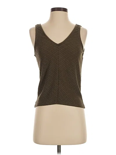 Pre-owned Mango Sleeveless Top Brown V-neck Tops