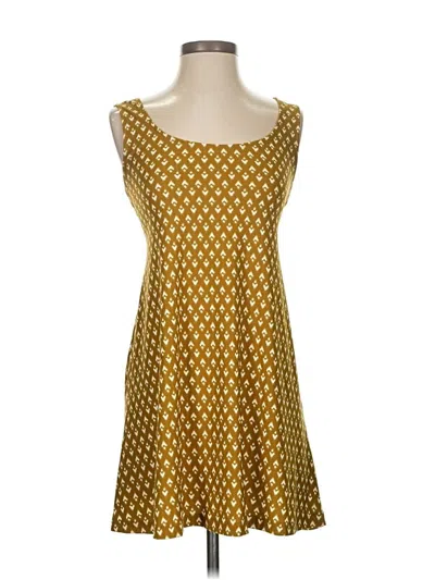 Pre-owned Mango Sleeveless Top Gold Square Neckline Tops