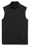 Mango Sleeveless Turtleneck Sweater In Black