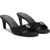 Mango Jacquard Kitten Heel In Black