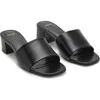 Mango Slide Sandal In Black