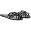 Mango Slide Sandal In Black