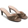 Mango Slide Sandal In Brown