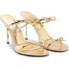 Mango Slide Sandal In Gold