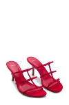 Mango Slide Sandal In Red