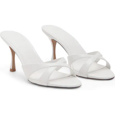 Mango Slide Sandal In White