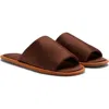 Mango Slide Slipper In Brown