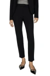 Mango Slim Ankle Pants In Black