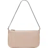Mango Slim Canvas Chain Handle Bag In Beige