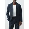 Mango Slim Fit Blazer In Black