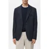 Mango Slim Fit Blazer In Blue