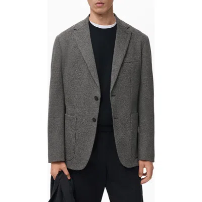 Mango Slim Fit Blazer In Black