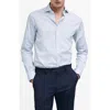 Mango Slim Fit Button-up Shirt In Blue
