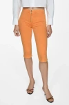 Mango Women's Capri Slim-fit Jeans In Orange