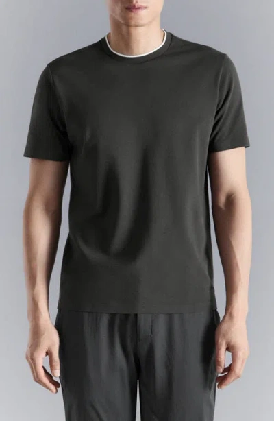 Mango Slim Fit Comfort Stretch T-shirt In Gray