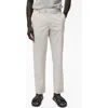 Mango Slim Fit Cotton Pants In Black