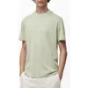 Mango Slim Fit Cotton T-shirt In Green