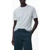 Mango Slim Fit Cotton T-shirt In White