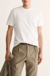 Mango Slim Fit Cotton T-shirt In White