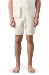 Mango Slim Fit Cotton Waffle Pull-on Shorts In Neutral