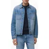 Mango Men's Denim Pockets Jacket In Blue