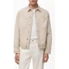 Mango Slim Fit Denim Workwear Jacket In Neutral