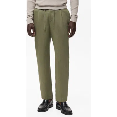 MANGO MANGO SLIM FIT DRAWSTRING PANTS