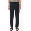 Mango Slim Fit Drawstring Waist Pants In Blue