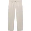 Mango Slim Fit Drawstring Waist Pants In Gray