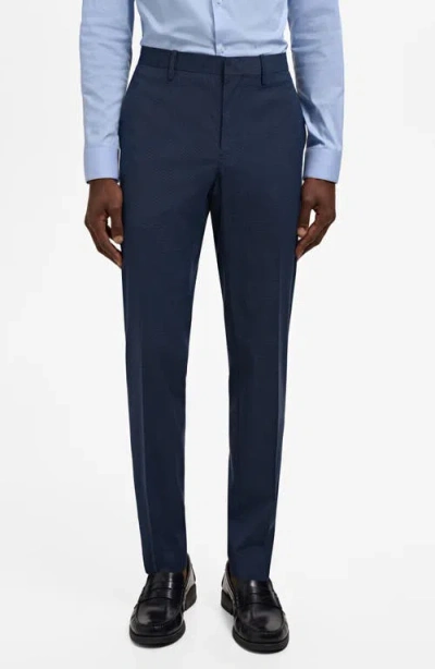 MANGO MANGO SLIM FIT FLAT FRONT PANTS