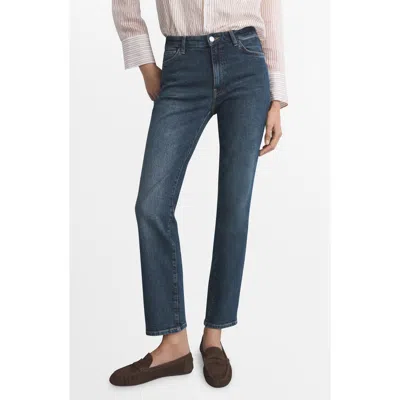 Mango Slim Fit Jeans In Blue