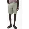 Mango Slim Fit Linen Bermuda Shorts In Green