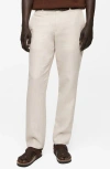Mango Bob Long Straight Leg Jeans In Ecru