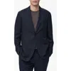 Mango Slim Fit Lyocell & Linen Suit Jacket In Black