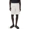 Mango Slim Fit Stretch Cotton Chino Shorts In White