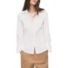 Mango Slim Fit Stretch Poplin Button-up Shirt In White