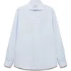 Mango Regular Fit Stripe Stretch Cotton Button-up Shirt In Sky Blue
