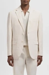 Mango Slim Fit Suit Blazer In Neutral
