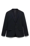 Mango Slim Fit Suit Jacket In Blue