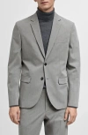 Mango Slim Fit Suit Jacket In Gray