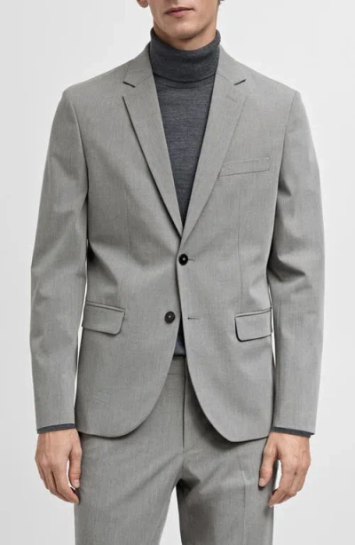Mango Slim Fit Suit Jacket In Gray